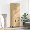 Image de vidaXL Hoge kast 69,5x34x180 cm bewerkt hout sonoma eikenkleurig3199828