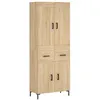 Image de Buffet haut Chêne sonoma 69,5x34x180 cm Bois d'ingénierie