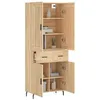 Image de vidaXL Buffet haut Chêne sonoma 69,5x34x180 cm Bois d'ingénierie
