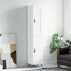 Image de vidaXL Buffet haut Blanc 34,5x34x180 cm Bois d'ingénierie3200105