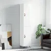 Image de vidaXL Buffet haut Blanc brillant 34,5x34x180 cm Bois d'ingénierie3200107