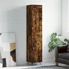 Image de vidaXL Buffet haut Chêne fumé 34,5x34x180 cm Bois d'ingénierie