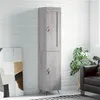 Image de vidaXL Buffet Haut, Armoire de Rangement avec Pieds, Meuble de Rangement, Organisateur Salon Salle de Séjour, Moderne, Sonoma Gris Bois d'Ingénierie 3200111