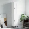 Image de vidaXL Buffet haut Blanc 34,5x34x180 cm Bois d'ingénierie 3200145
