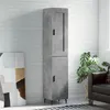 Image de Buffet haut Gris béton 34,5x34x180 cm Bois d ingénierie