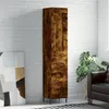 Image de vidaXL Hoge kast 34,5x34x180 cm bewerkt hout gerookt eikenkleurig3200206