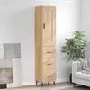 Image de vidaXL Buffet haut Chêne sonoma 34,5x34x180 cm Bois d'ingénierie 3200212