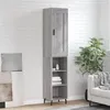 Image de vidaXL Hoge kast 34,5x34x180 cm bewerkt hout grijs sonoma eikenkleurig3200343