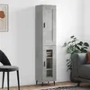 Image de vidaXL Buffet haut Gris béton 34,5x34x180 cm Bois d'ingénierie3200405