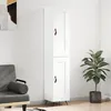 Image de vidaXL Buffet haut Blanc 34,5x34x180 cm Bois d'ingénierie 3200425