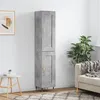 Image de vidaXL Buffet haut Gris béton 34,5x34x180 cm Bois d'ingénierie3200437