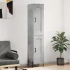Image de vidaXL Buffet Haut, Armoire de Rangement avec Pieds, Meuble de Rangement, Organisateur Salon Salle de Séjour, Moderne, Gris Béton Bois d'Ingénierie 3200461