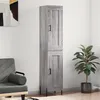Image de vidaXL Hoge kast 34,5x34x180 cm bewerkt hout grijs sonoma eikenkleurig3200463