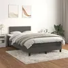 Image de vidaXL Boxspring met matras fluweel donkergrijs 120x200 cm3141354