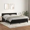 Image de vidaXL Boxspring met matras fluweel zwart 160x200 cm3141373