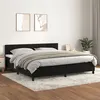 Image de vidaXL Boxspring met matras fluweel zwart 200x200 cm3141445