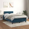 Image de vidaXL Boxspring met matras fluweel donkerblauw 120x200 cm3141537
