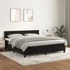 Image de vidaXL Boxspring met matras fluweel zwart 160x200 cm3141553