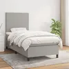 Image de vidaXL Boxspring met matras stof lichtgrijs 90x190 cm3141577