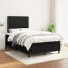 Image de vidaXL Boxspring met matras stof zwart 120x200 cm3141683