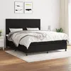 Image de vidaXL Boxspring met matras stof zwart 160x200 cm3141787