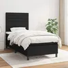 Image de vidaXL Boxspring met matras stof zwart 80x200 cm3141811