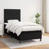 Image de vidaXL Boxspring met matras stof zwart 90x190 cm3141899