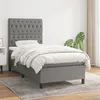 Image de vidaXL Boxspring met matras stof donkergrijs 90x200 cm3141986