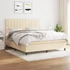 Image de vidaXL Boxspring met matras stof cràmekleurig 180x200 cm3142118