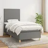 Image de vidaXL Boxspring met matras stof donkergrijs 80x200 cm3142130