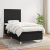 Image de vidaXL Boxspring met matras stof zwart 90x200 cm3142147