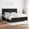 Image de vidaXL Boxspring met matras stof zwart 200x200 cm3142283