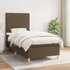 Image de vidaXL Boxspring met matras stof donkerbruin 80x200 cm3142292