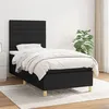 Image de vidaXL Boxspring met matras stof zwart 80x200 cm3142371