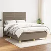 Image de vidaXL Boxspring met matras stof taupe 140x190 cm3142413