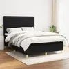 Image de vidaXL Boxspring met matras stof zwart 140x200 cm3142419