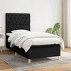 Image de vidaXL Boxspring met matras stof zwart 80x200 cm3142531