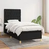 Image de vidaXL Boxspring met matras stof zwart 90x190 cm3142539