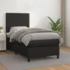 Image de vidaXL Boxspring met matras kunstleer zwart 80x200 cm3142689