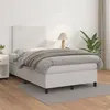 Image de vidaXL Boxspring met matras kunstleer wit 120x200 cm3142714
