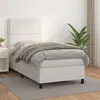 Image de vidaXL Boxspring met matras kunstleer wit 100x200 cm3142768