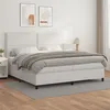 Image de vidaXL Boxspring met matras kunstleer wit 200x200 cm3142804