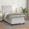 Image de vidaXL Boxspring met matras kunstleer wit 90x200 cm3142822