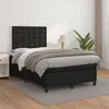 Image de vidaXL Boxspring met matras kunstleer zwart 120x200 cm3142833