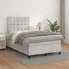 Image de vidaXL Boxspring met matras kunstleer wit 120x200 cm3142834