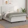 Image de vidaXL Boxspring met matras kunstleer wit 140x200 cm3142846