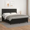 Image de vidaXL Boxspring met matras kunstleer zwart 180x200 cm3142857