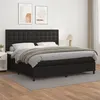 Image de vidaXL Boxspring met matras kunstleer zwart 200x200 cm3142863