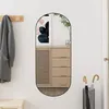 Image de vidaXL Miroir mural 30x70 cm Verre Ovale 350455