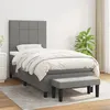 Image de vidaXL Boxspring met matras stof donkergrijs 90x190 cm3136558